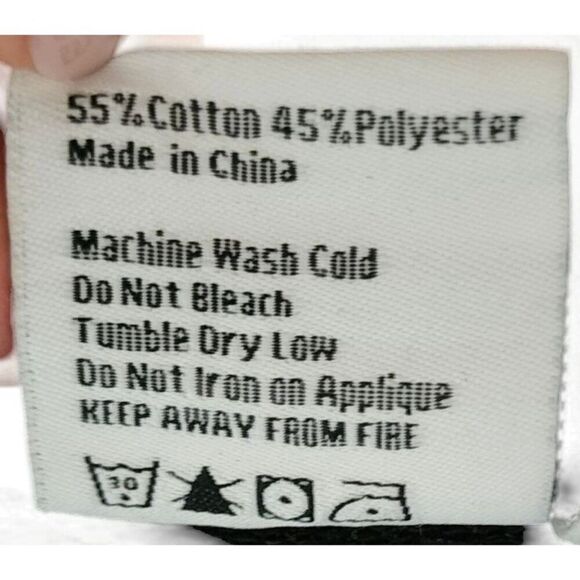 D'Angelo Wallace Who Cares Hoodie Sweatshirt Bee Clouds Mens Size M Black Blue - Picture 7 of 7